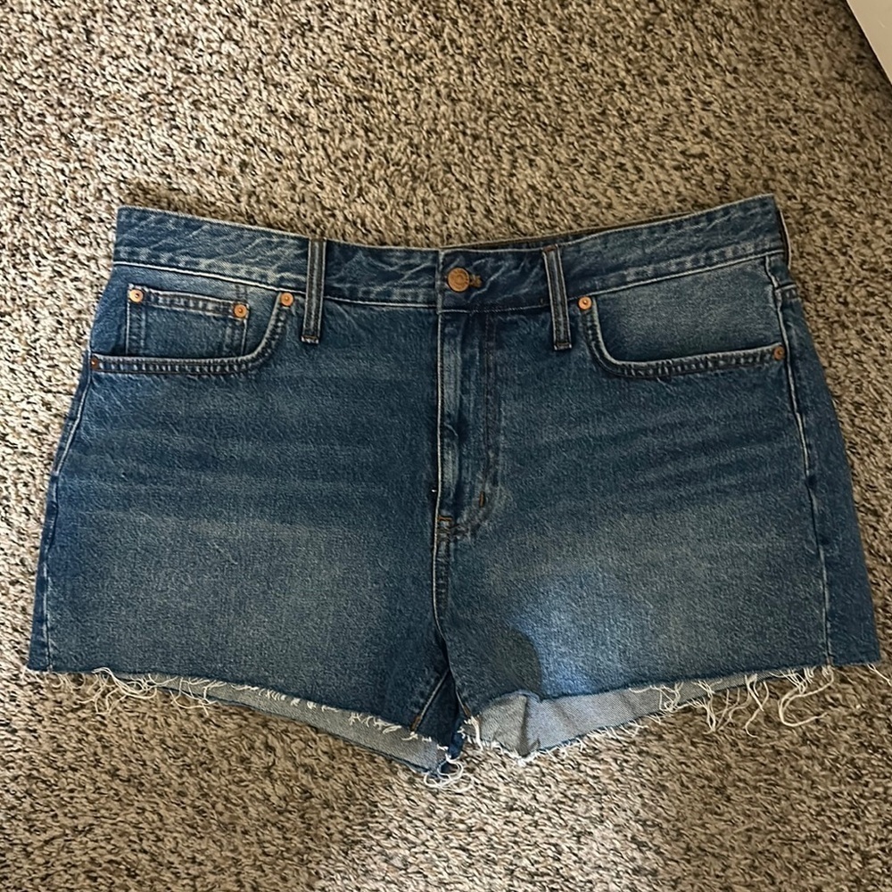 NWT Madewell Relaxed Denim Blue Women's Shorts in‎ Poinciana Wash
